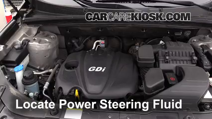 2013 Kia Sorento LX 2.4L 4 Cyl. Sport Utility (4 Door) Power Steering Fluid Check Fluid Level